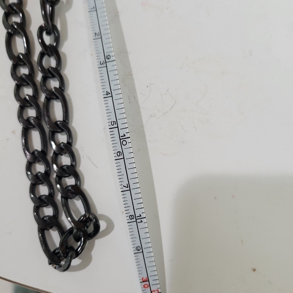 Black Plated Stainless Steel necklace 22" NWT - Picture 6 of 6